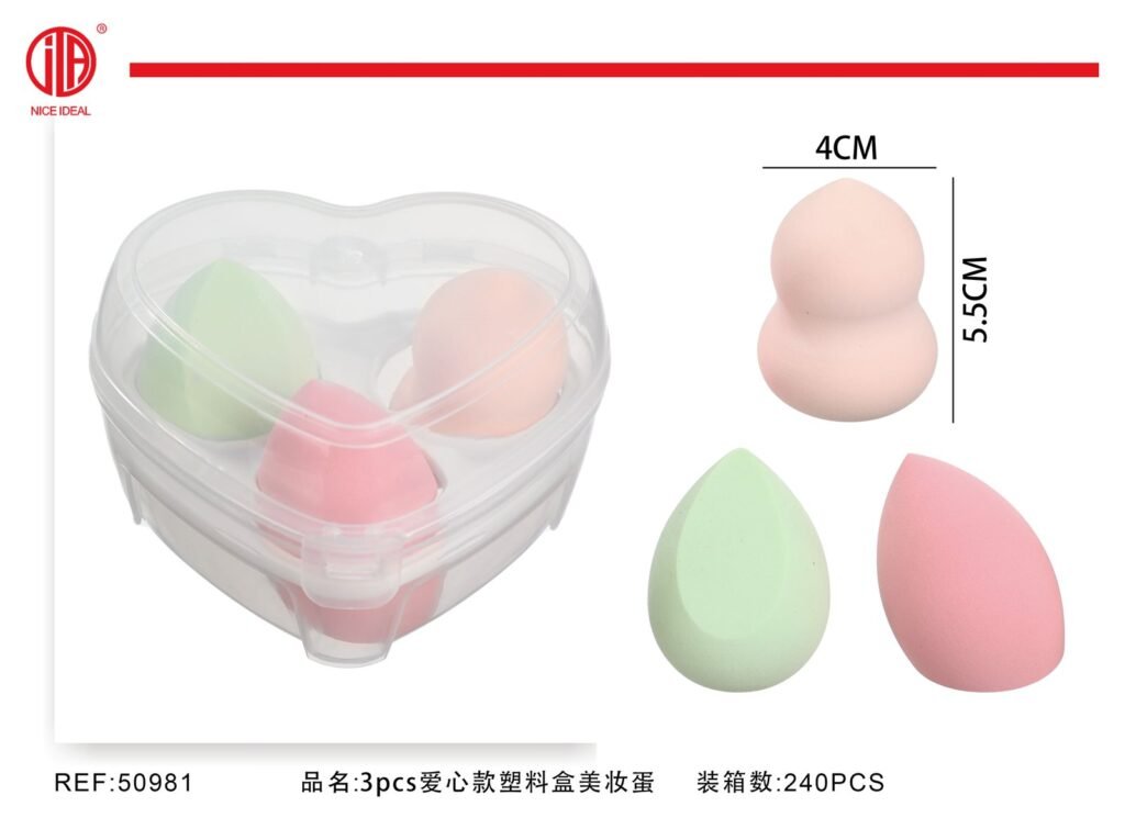 Esponja de maquillaje 3pcs