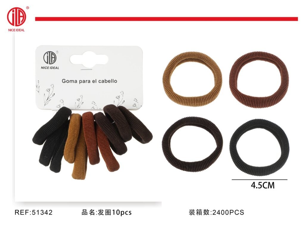 Set de 10 colets en tonos neutros 4,5 cm