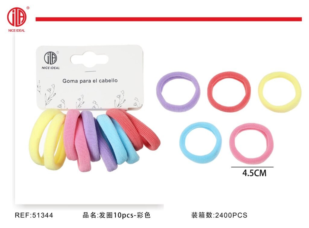 Set de 10 colets de colores 4,5 cm