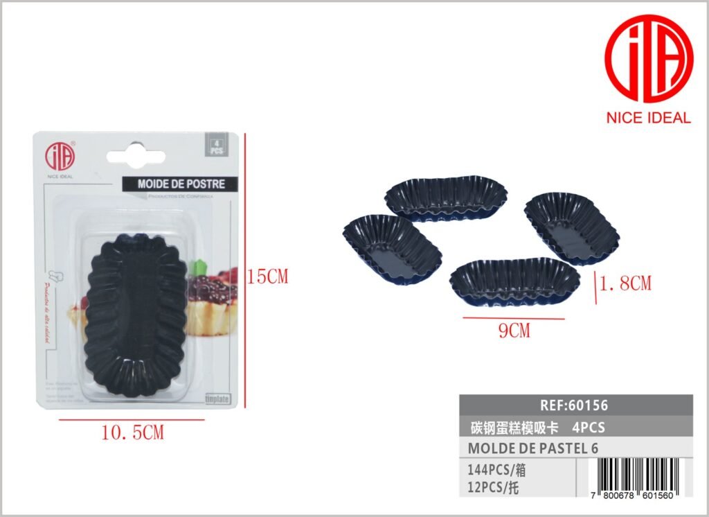 MOLDE DE PASTEL 6 4PC -BH002-16-4