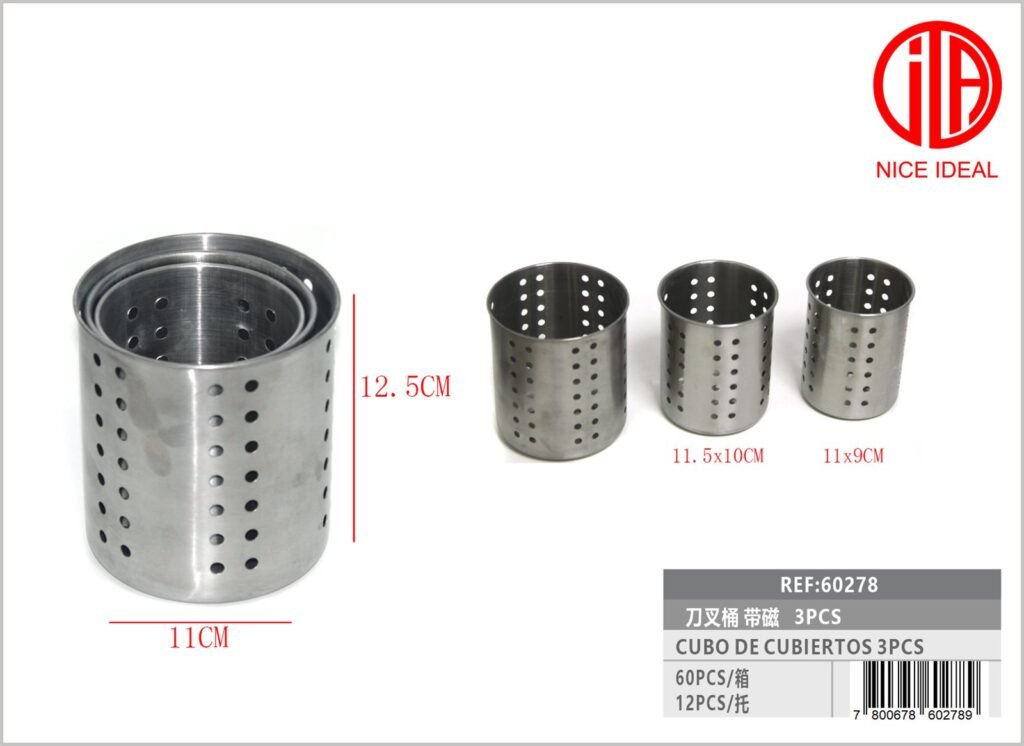 CUBO DE CUBIERTOS 3PCS