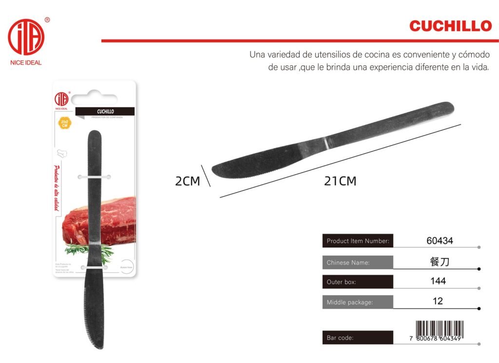 CUCHILLO DE MESA PRINCIPAL 2PC