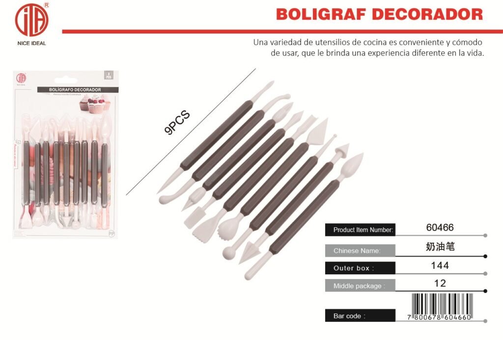 PLUMA DE CREMA 9PC