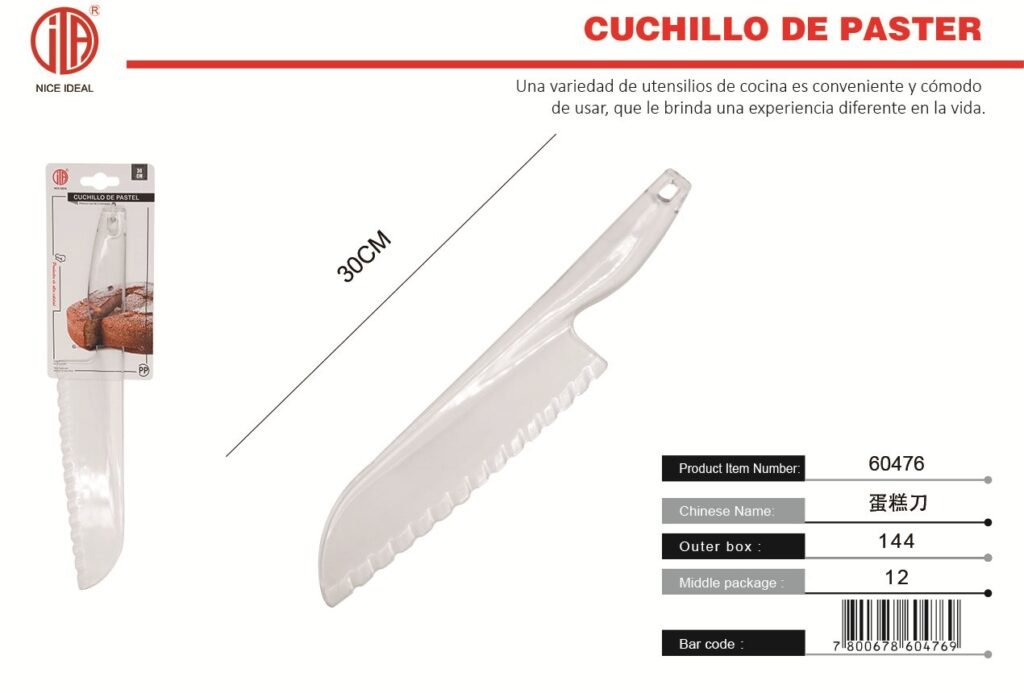CUCHILLO DE PLáSTICO PARA TARTAS
