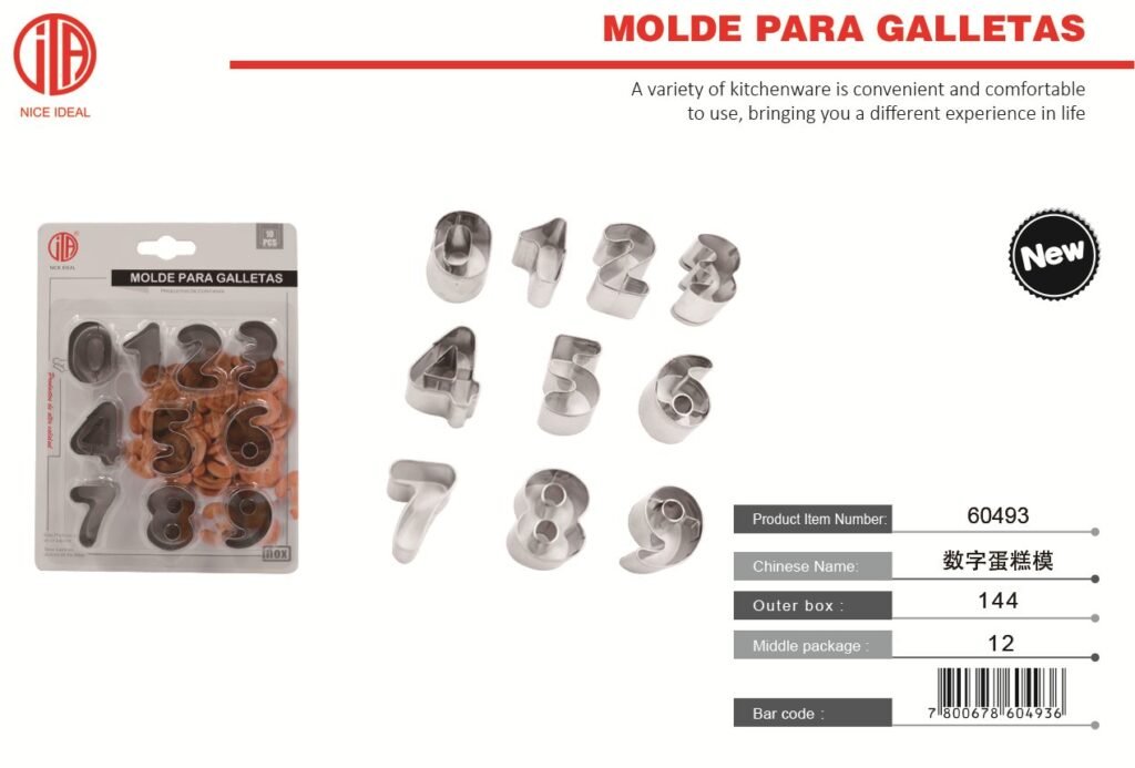 MOLDE DE PASTEL DIGITAL DE 10PC