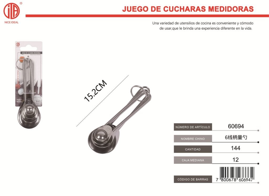 CUCHARóN DE MEDICIóN 6 1.25ML 2.5ML 5ML 15ML)