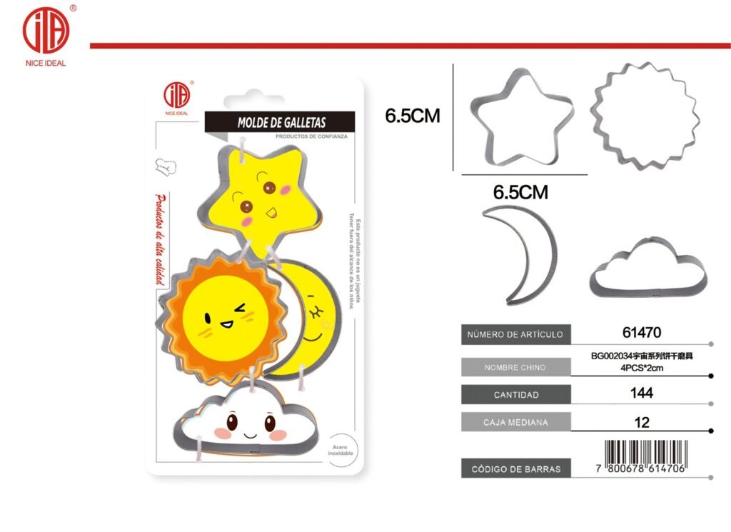 MOLINILLO DE GALLETAS 4PCS*2CM