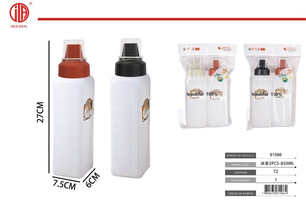 BOTELLA DE SALSA 2PCS-850ML