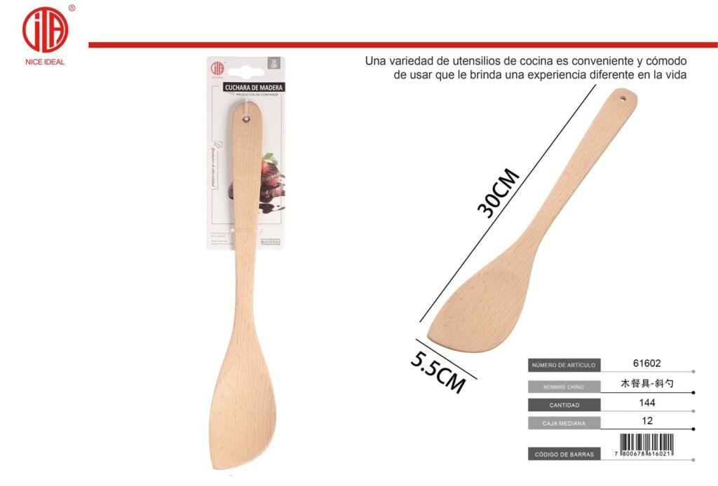 CUCHARA DE CUBIERTOS DE MADERA