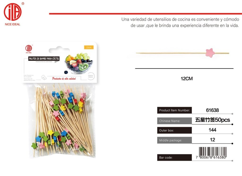 PALO DE BAMBú 50PCS