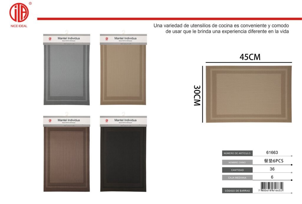 MANTEL INDIVIDUAL 6PCS