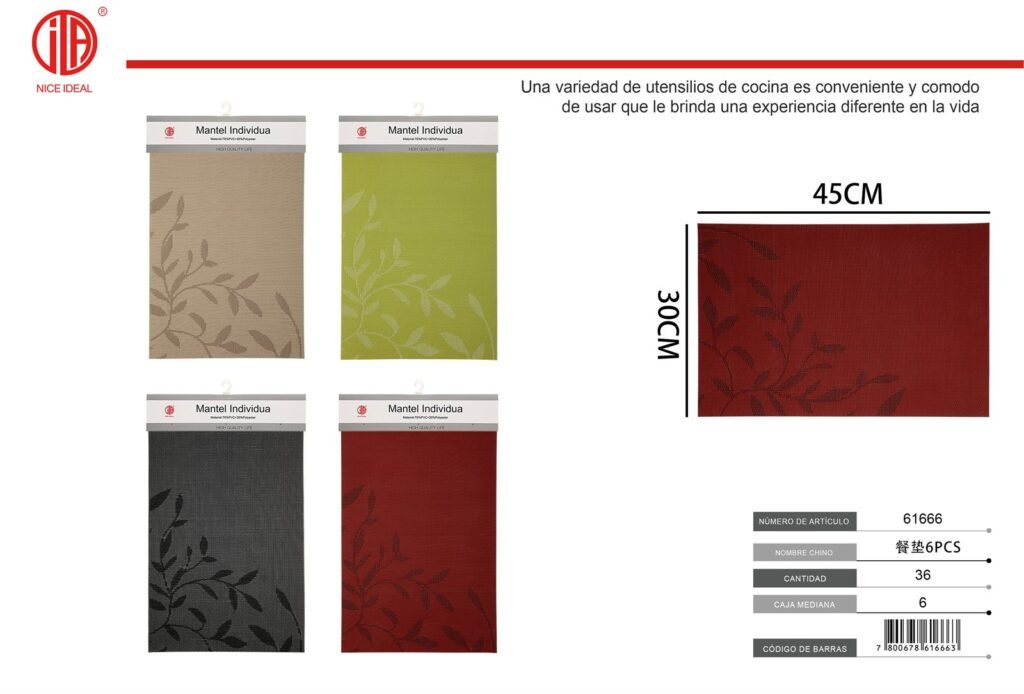 MANTEL INDIVIDUAL 6PCS