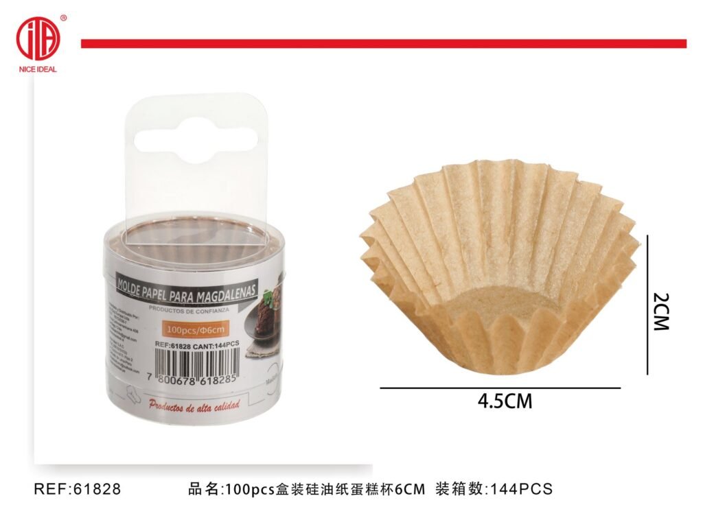 Moldes de papel para mini cupcakes, 100 unidades, 4,5 cm