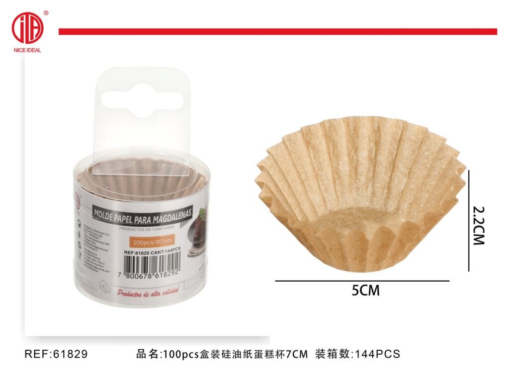 Moldes de papel para cupcakes, 100 unidades, 5 cm