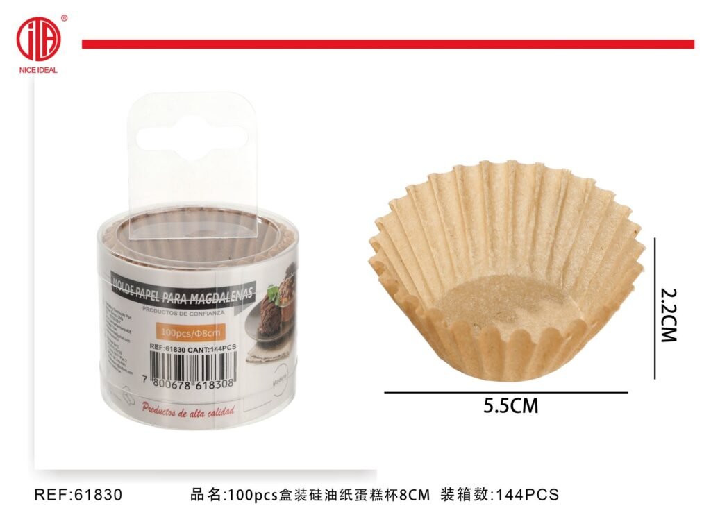 Moldes de papel para cupcakes, 100 unidades, 5,5 cm