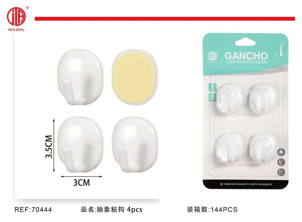 GANCHO ADHESIVO X4PCS