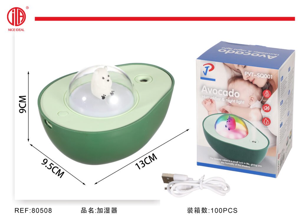 Humidificador USB compacto, diseño palta