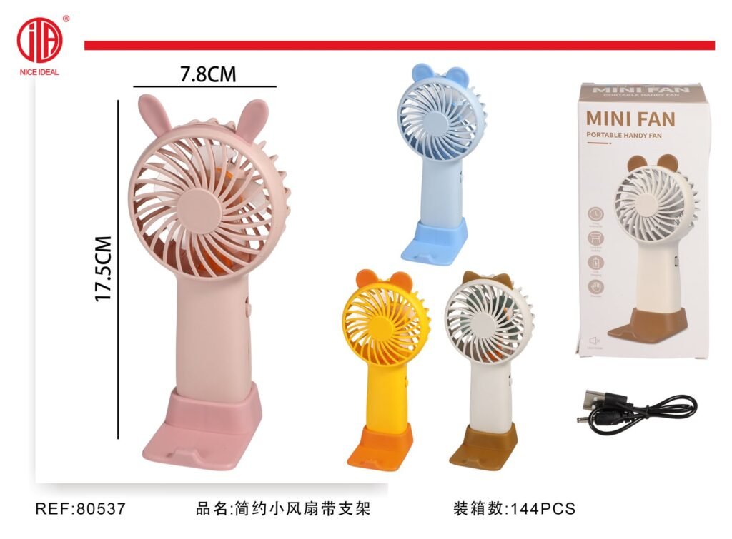 Ventilador portatil recargable con soporte