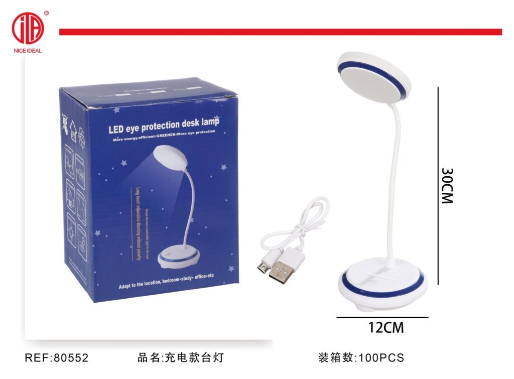 Lampara LED recargable con cuello flexible