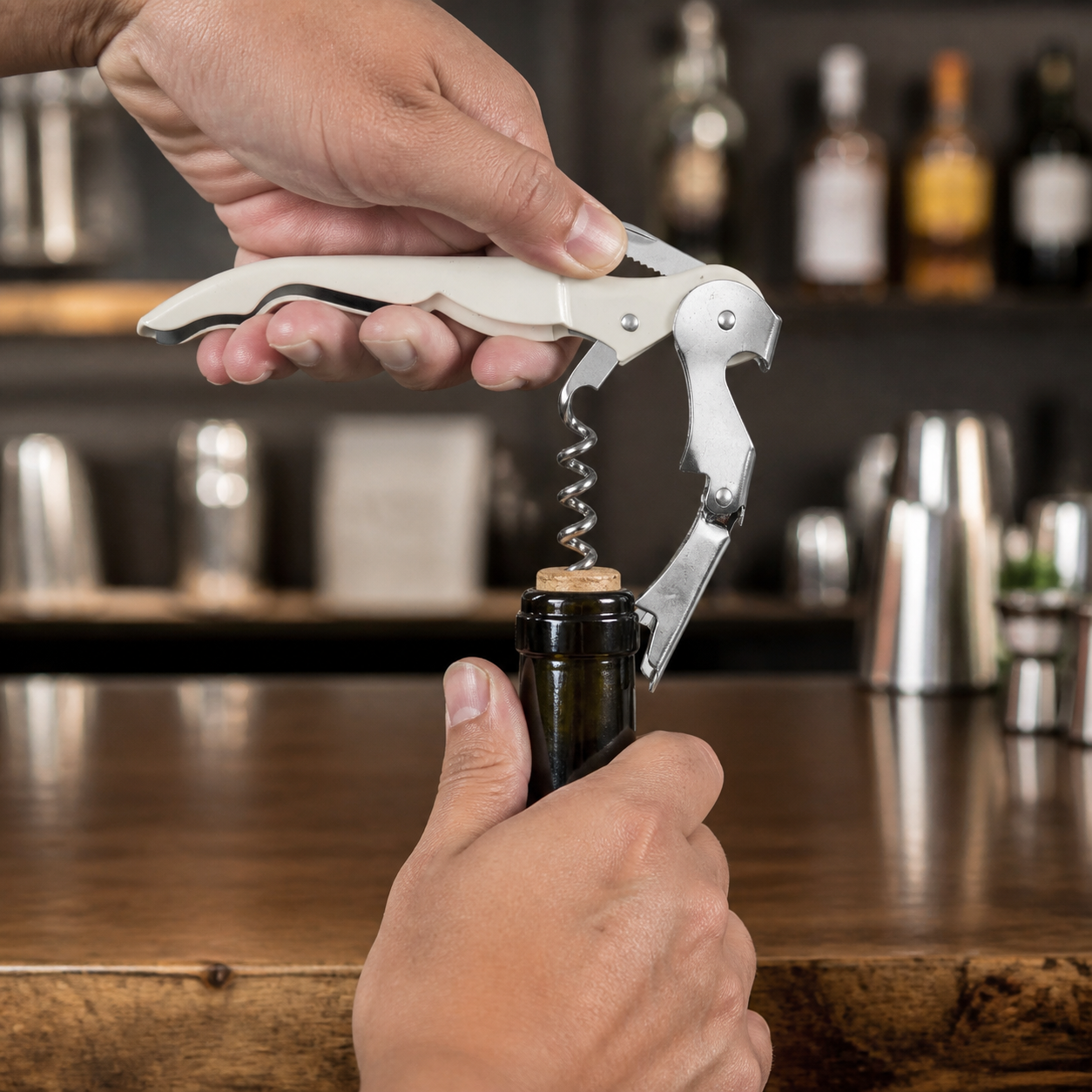 Abridor de Botellas y Sacacorchos 3 en 1, 12 cm - Imagen 7