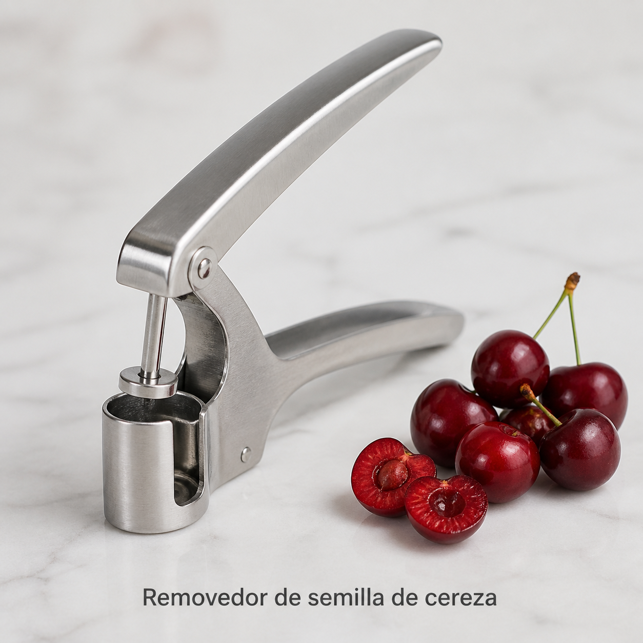 Removedor de semillas de cereza de acero inoxidable, manual - Imagen 4