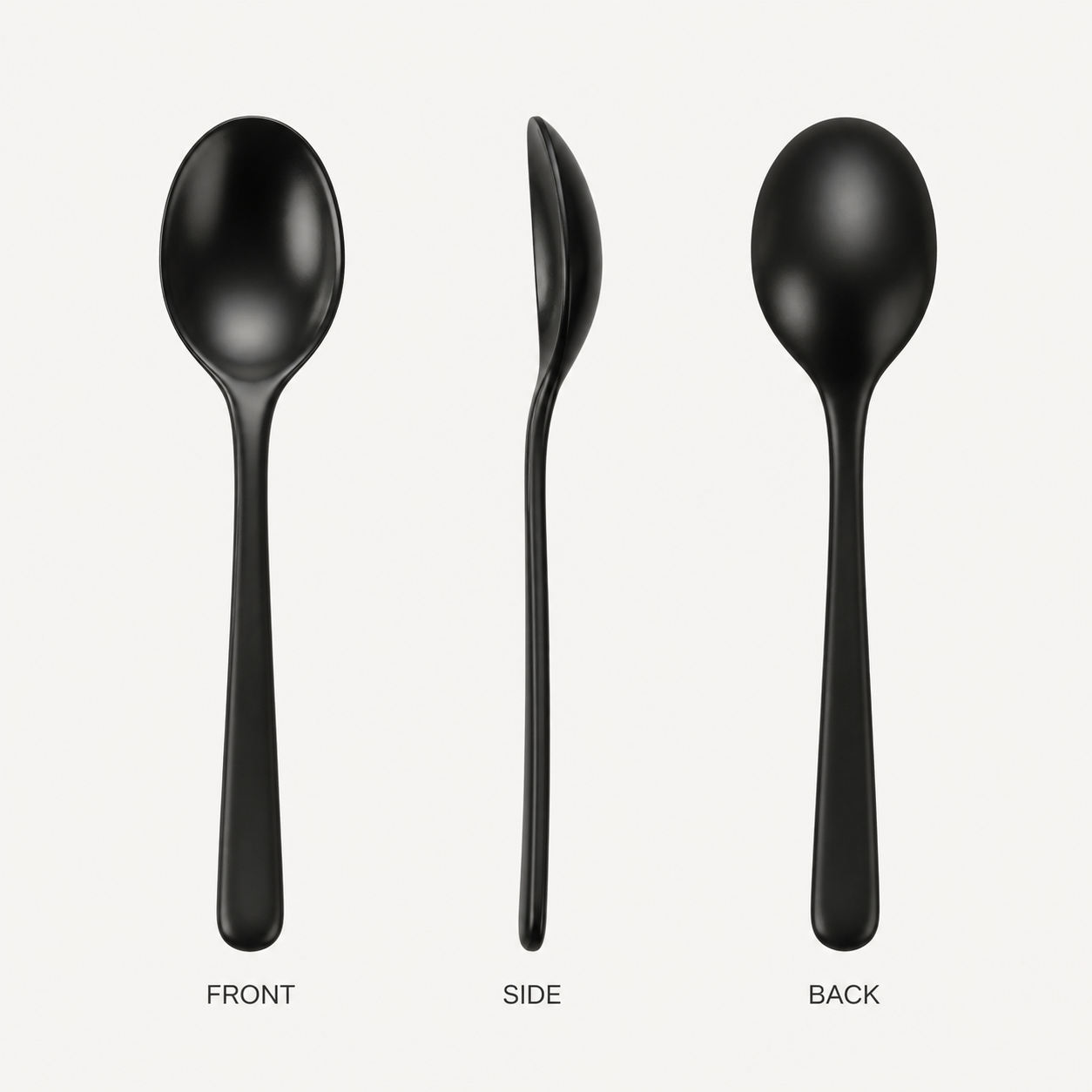 Cuchara de café negra, formato compacto para espresso - Imagen 8
