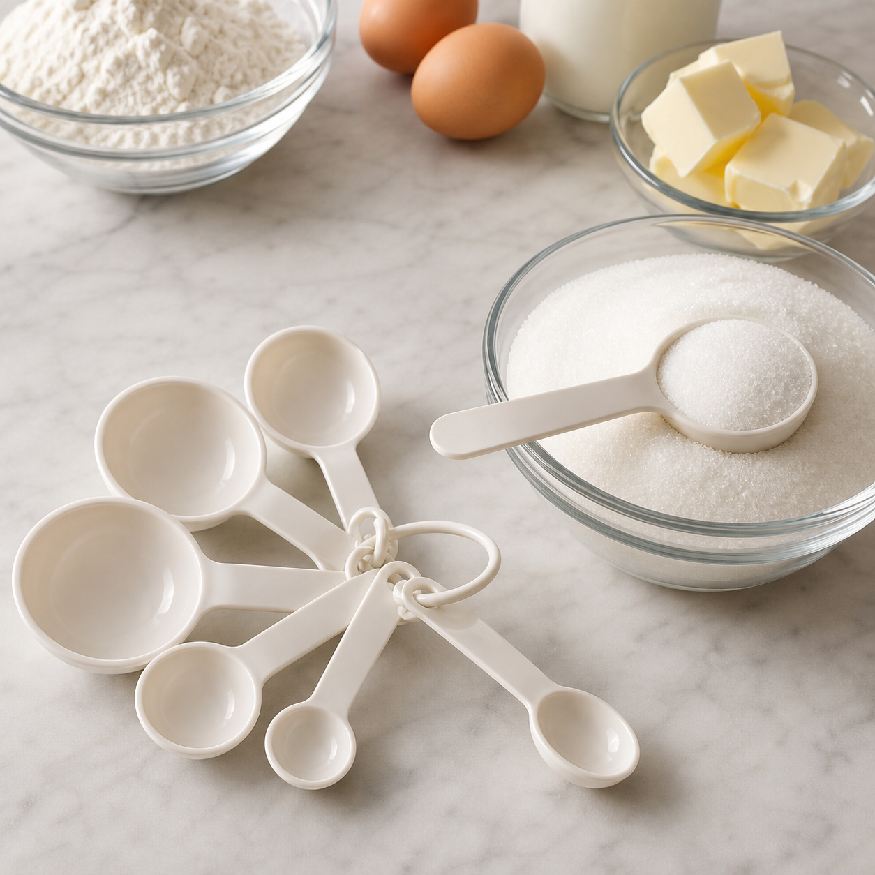 Cucharas Medidoras de Cocina, Set de 6 Piezas, 60–250 ml - Imagen 7