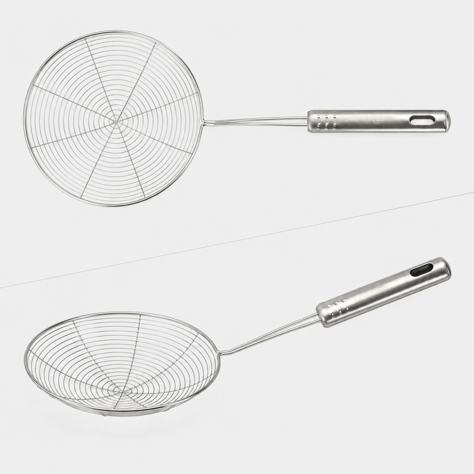 Espumadera de alambre de acero inoxidable, 32 cm