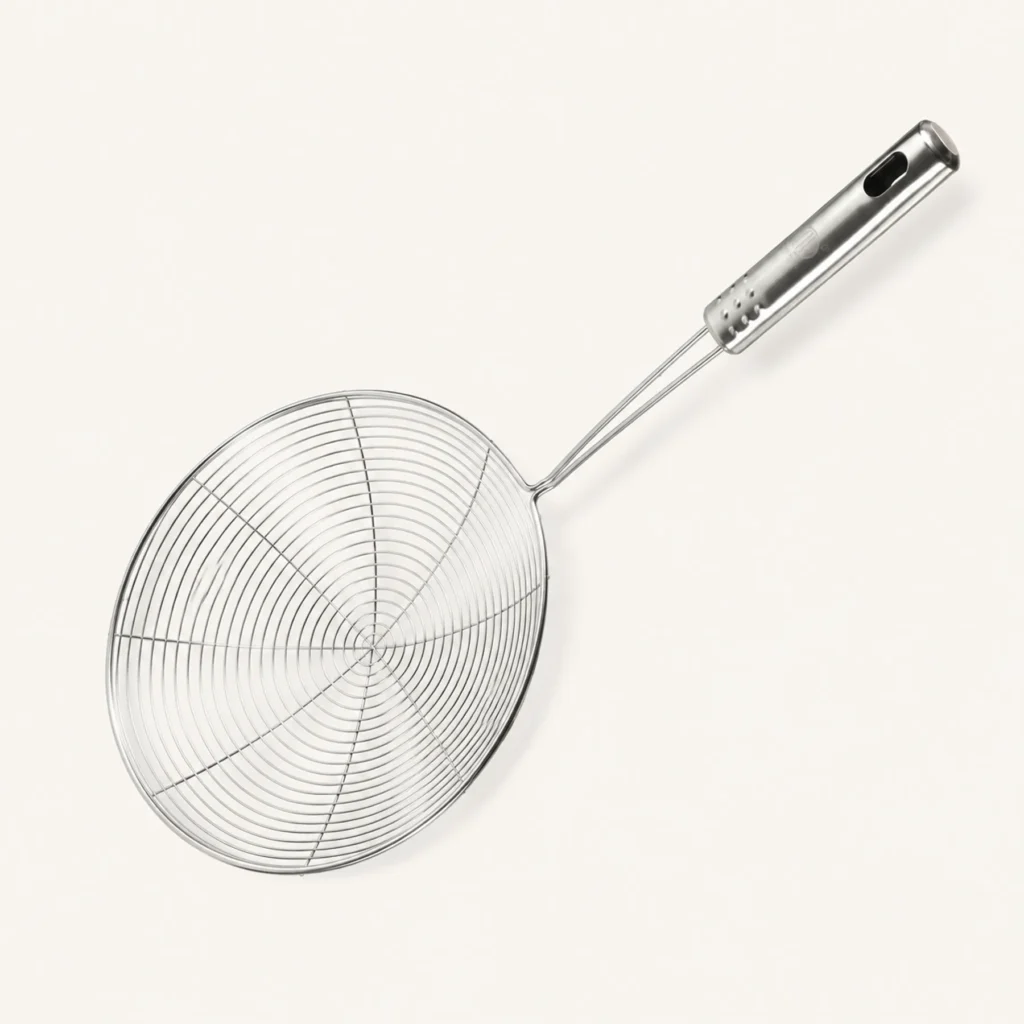 Espumadera larga de alambre de acero inoxidable de 41 cm, SKU 14834