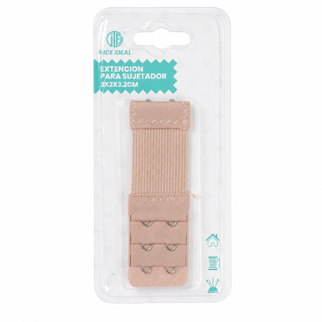 Extensor beige para sujetador de 3 x 2 x 3,2 cm