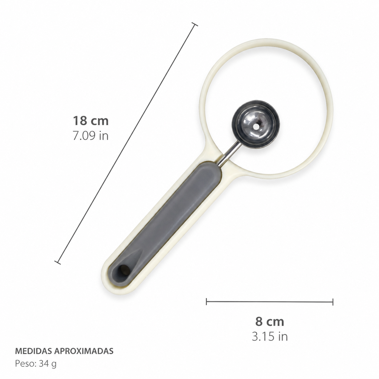 Extractor de Semillas para Frutas, Mango Ergonómico, 18 × 8 cm - Imagen 4