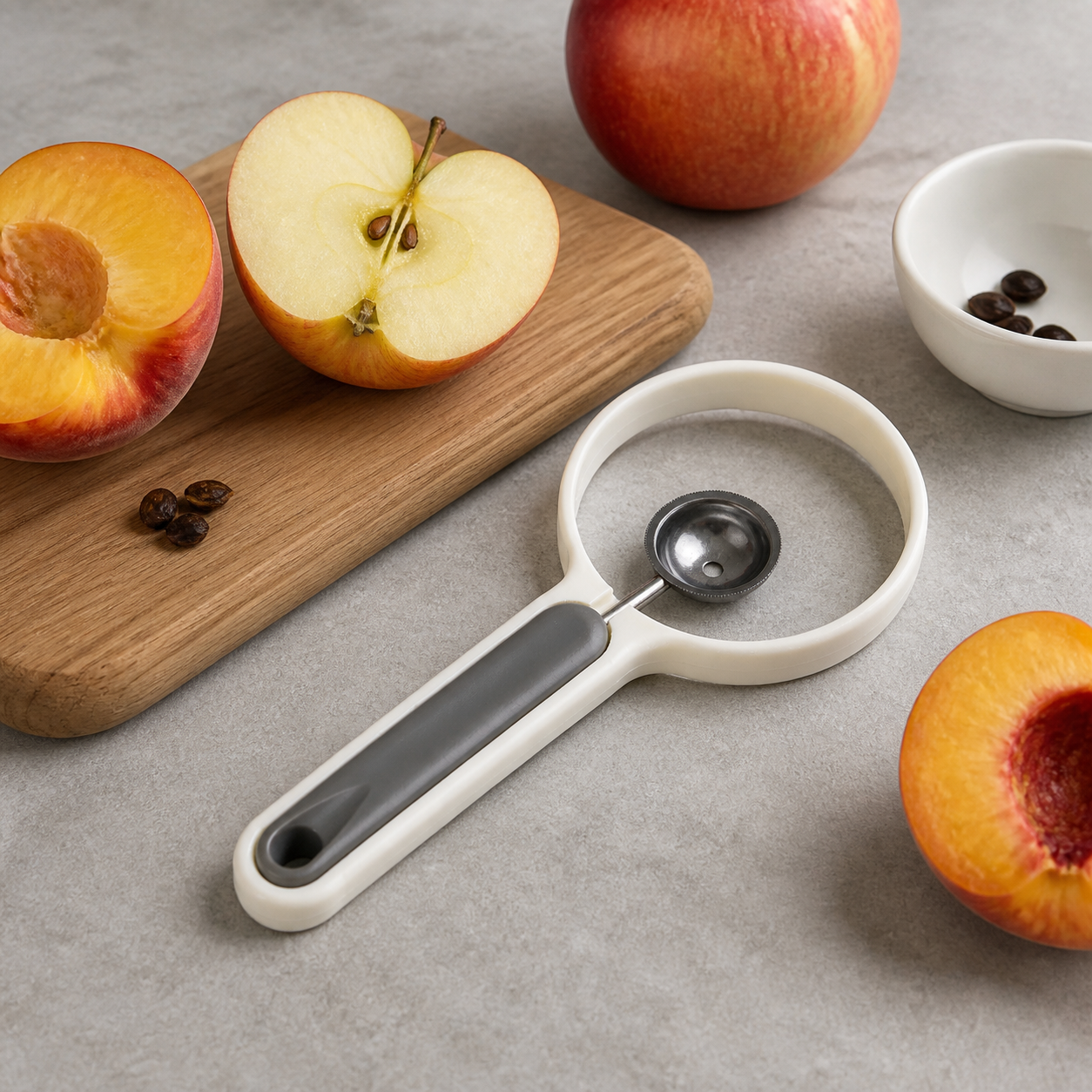 Extractor de Semillas para Frutas, Mango Ergonómico, 18 × 8 cm - Imagen 6