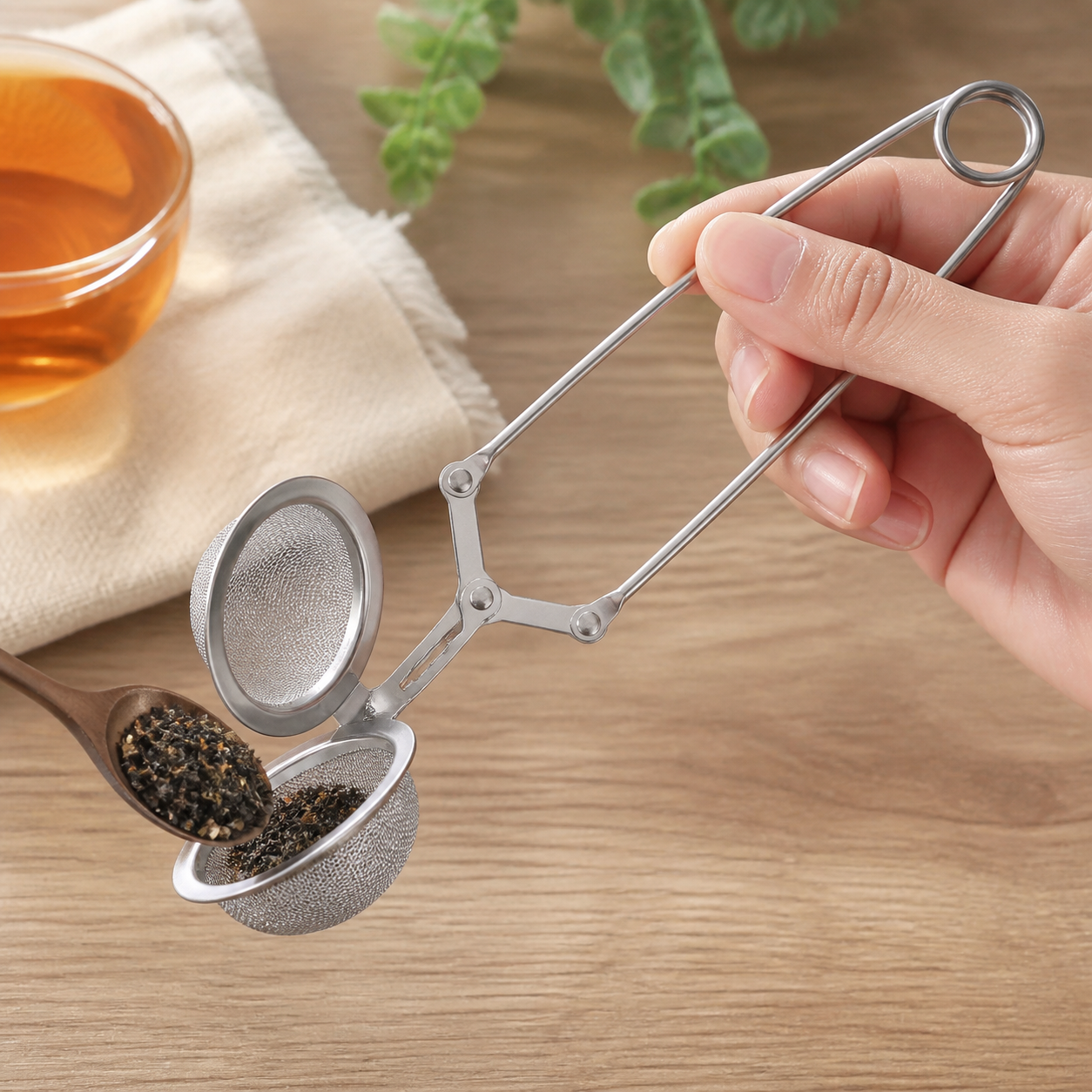 Filtro para infusión de malla de acero inoxidable para té y hierbas - Imagen 4
