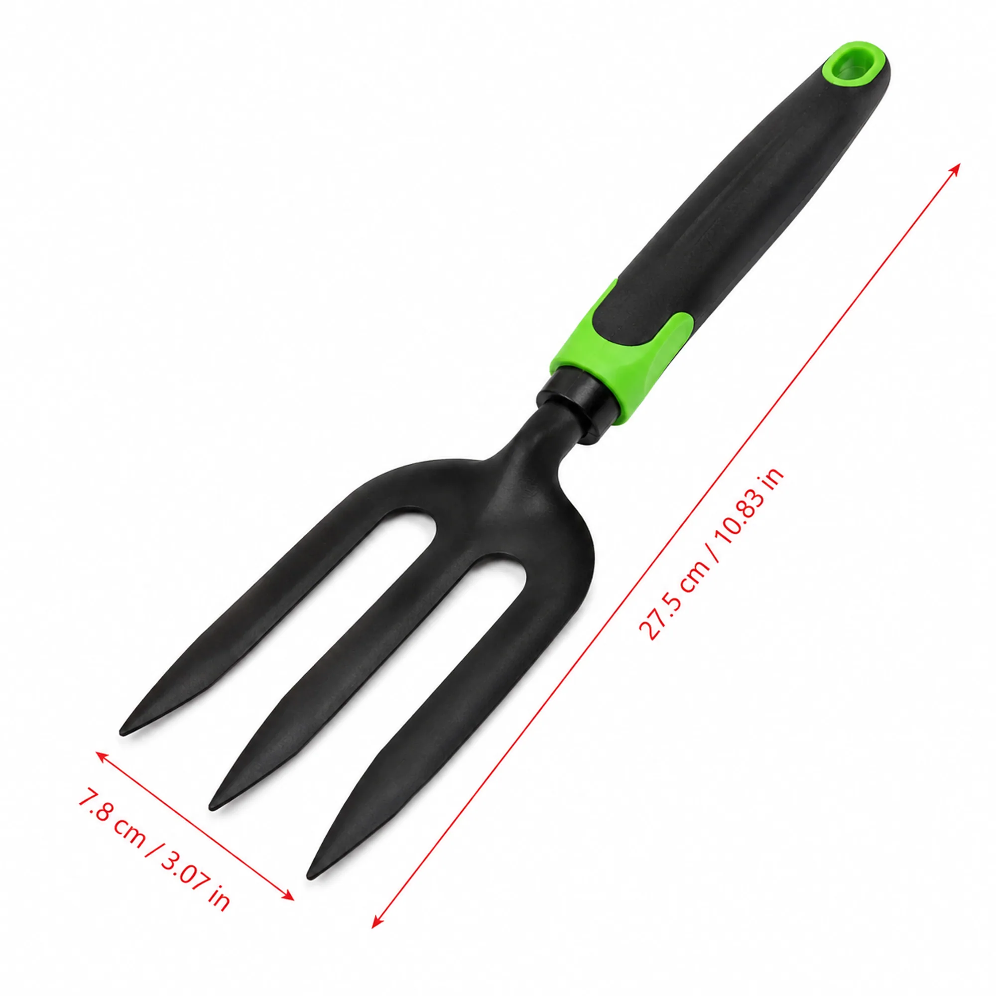 Tenedor de Jardín de 3 Dientes, Mango Ergonómico, 27.5 x 7.8 cm – SKU 40054 - Imagen 4