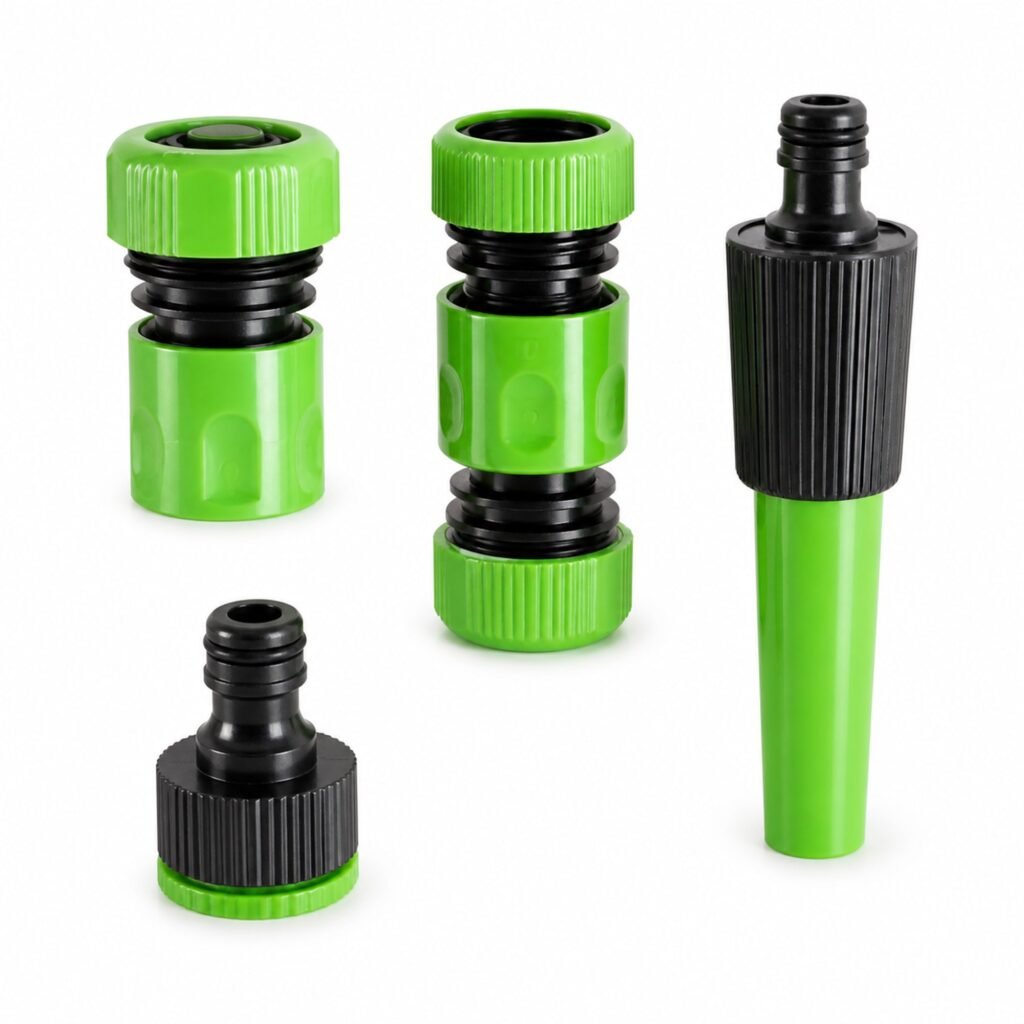 Set de riego para manguera de 3/4 pulgada con boquilla de 130 mm, SKU 40017