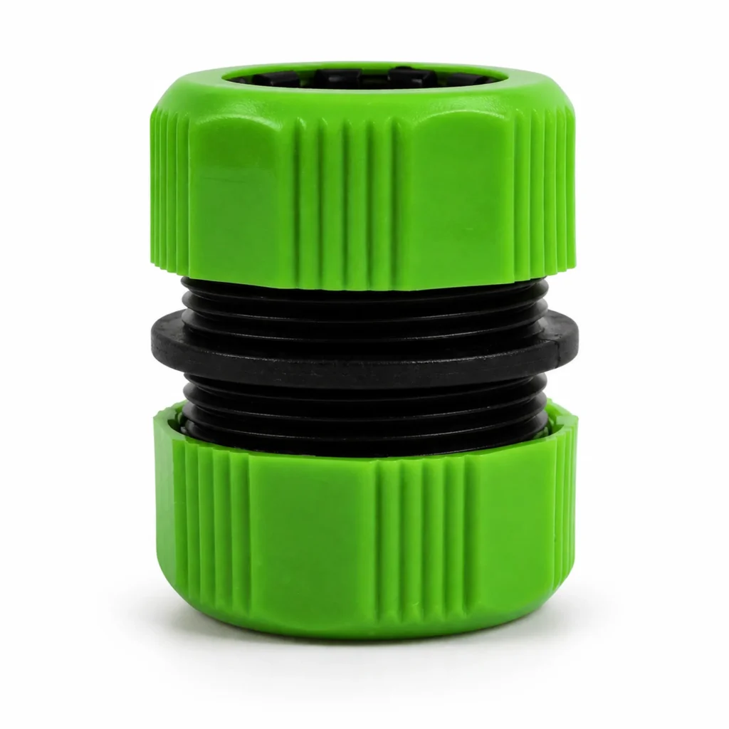 Conector reparador verde y negro para manguera de 3/4 pulgada, SKU 40007