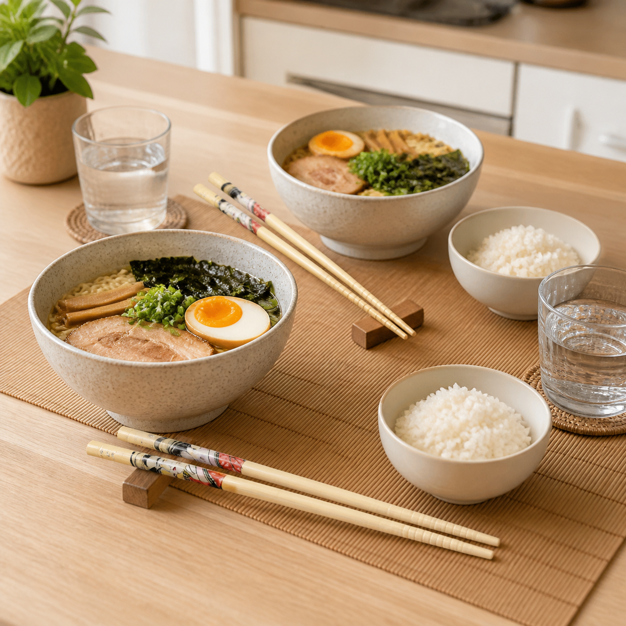 Palillos japoneses de madera con diseño mixto, set de 10 piezas, 24 cm - Imagen 6