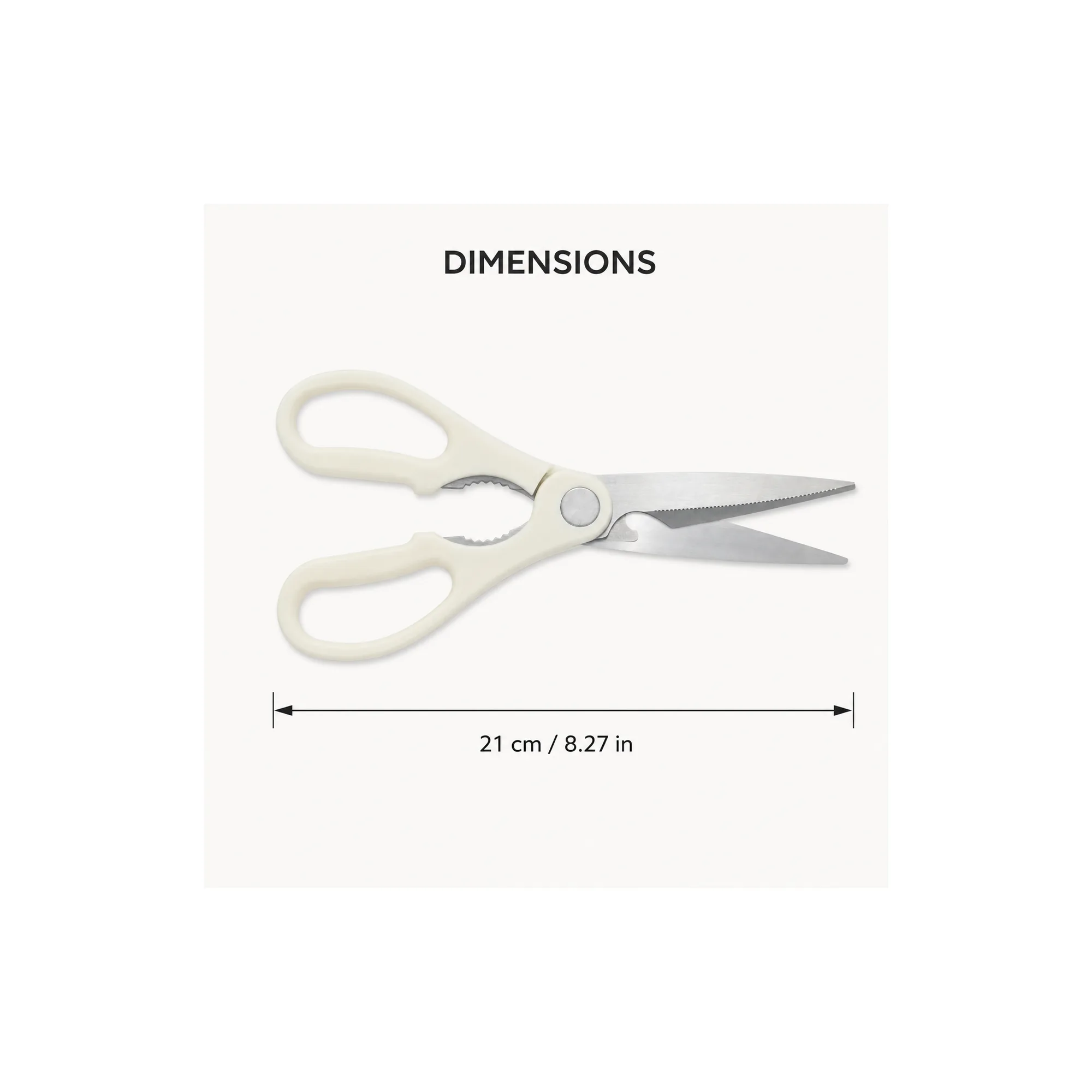 Tijeras de cocina de 21 cm o 8.27 pulgadas