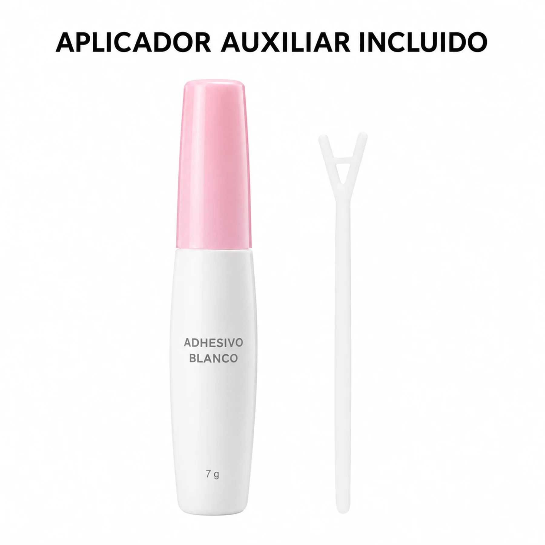 Pegamento blanco de 7 g con aplicador auxiliar incluido