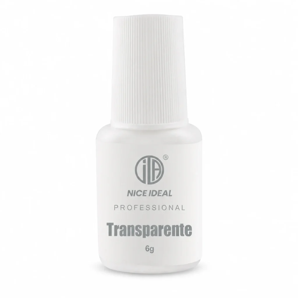Pegamento transparente para uñas postizas de 6 g con pincel aplicador