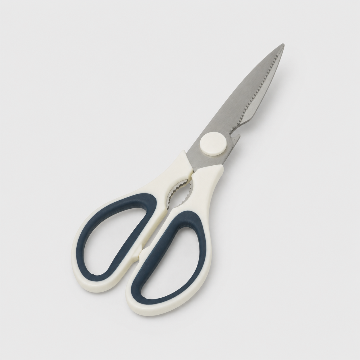 Tijeras de cocina multiuso con hojas metálicas y agarre antideslizante, 17 cm - Imagen 7