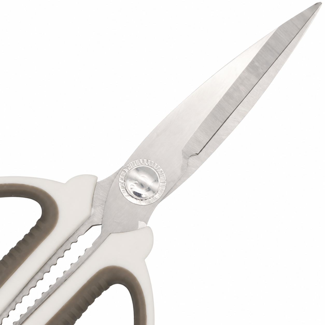 Tijeras de cocina multiuso con hojas metálicas y agarre antideslizante, 17 cm - Imagen 2