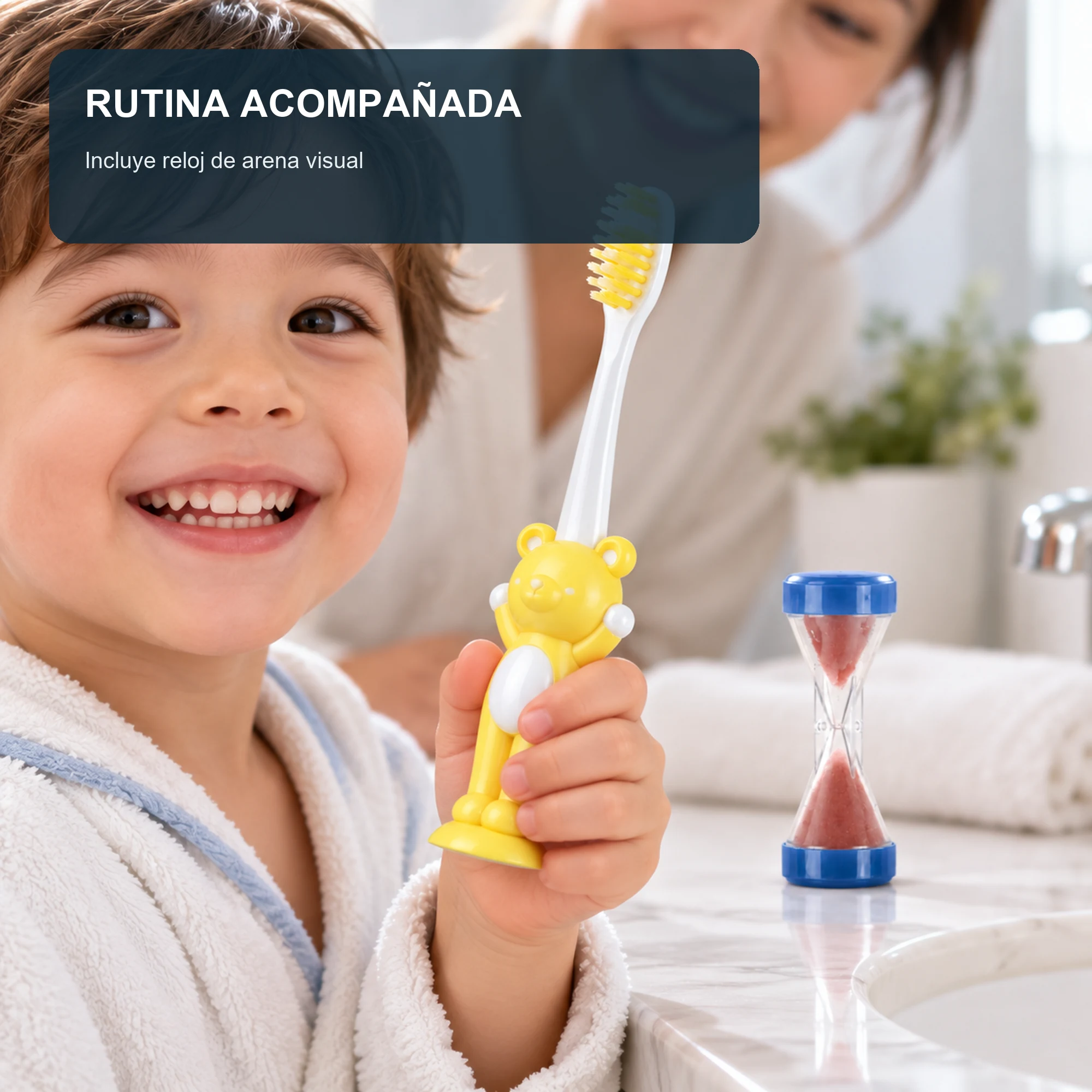 Detalle de agarre del cepillo infantil K505 SKU 19286