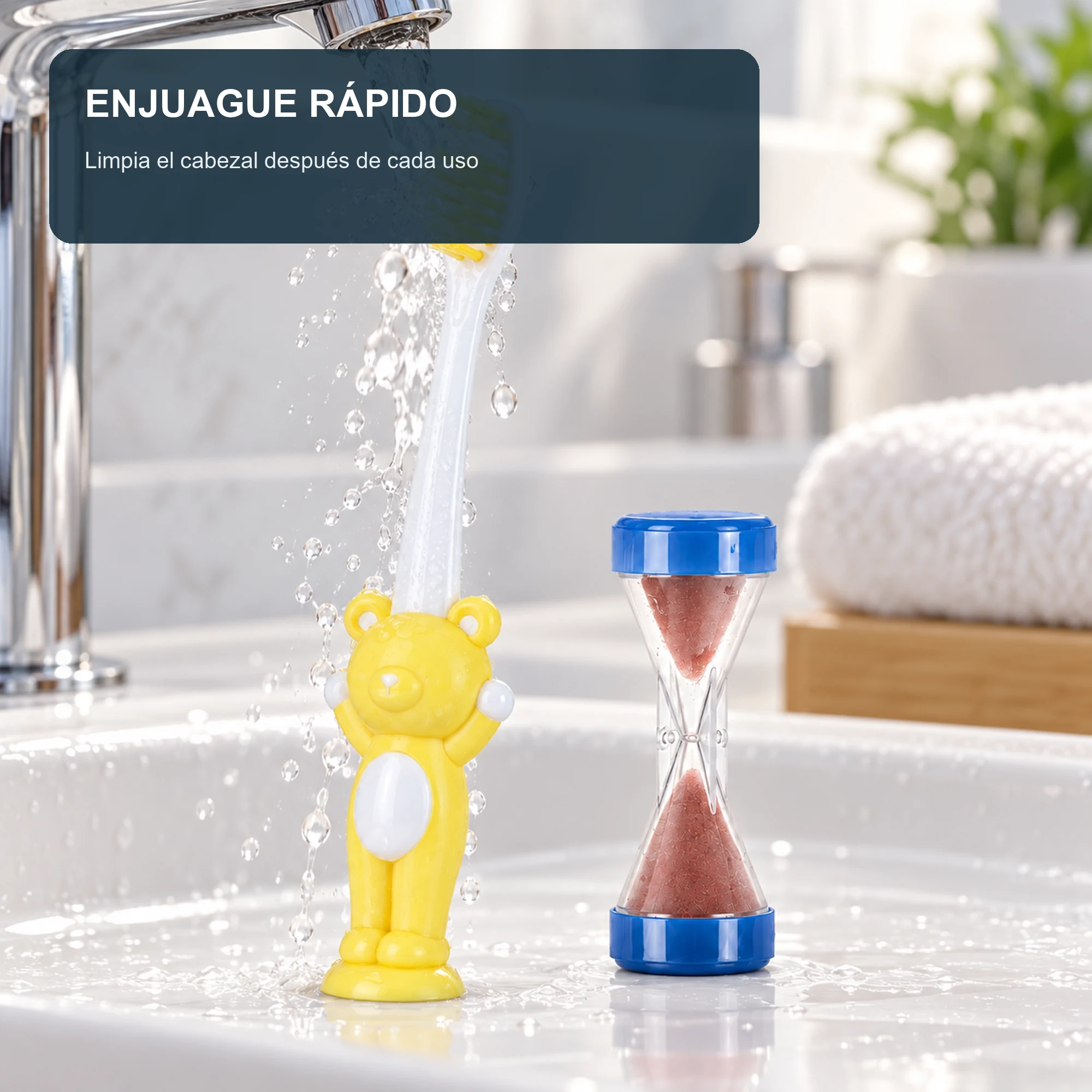 Cepillo infantil K505 SKU 19286 bajo el agua