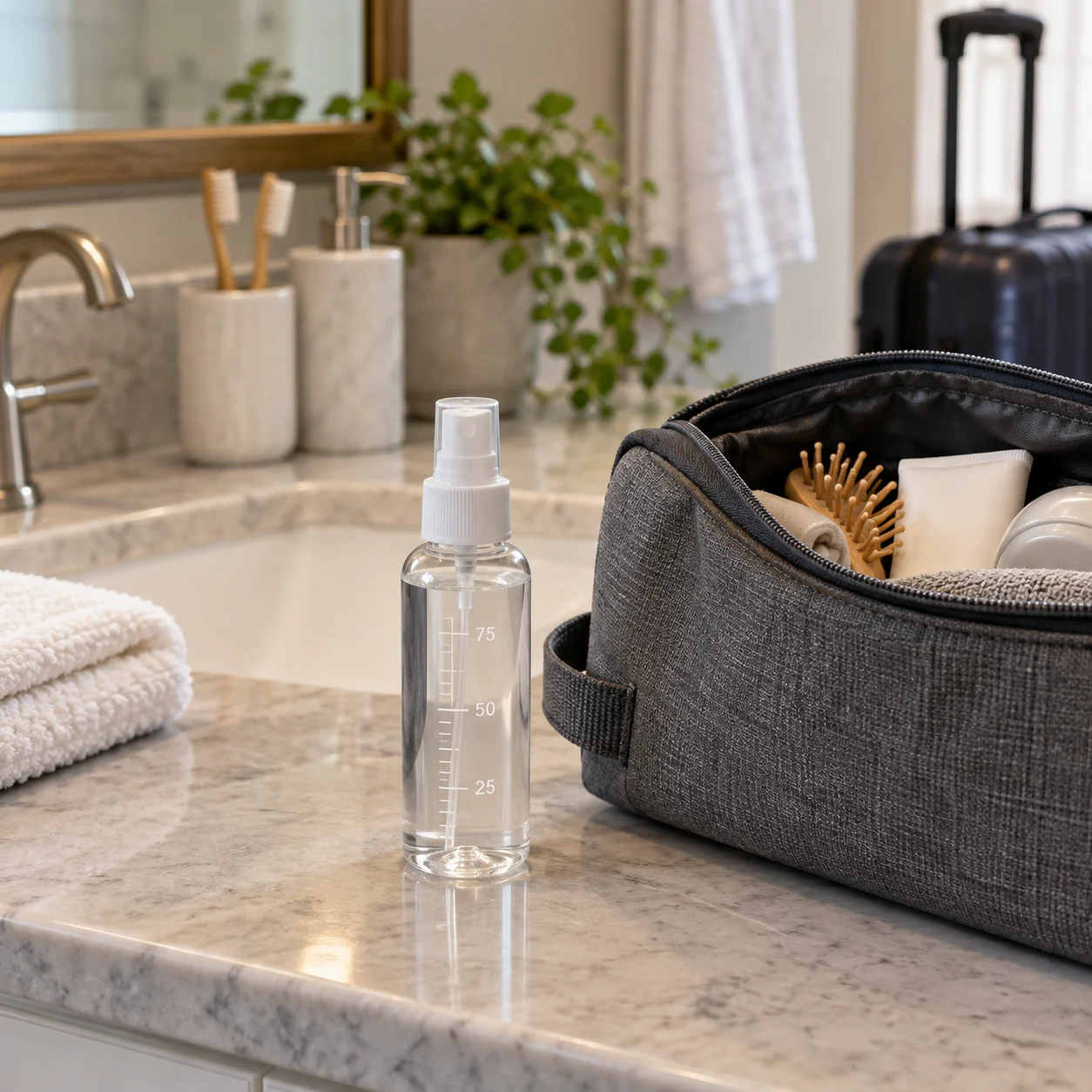 Botella pulverizadora 75 ml con bomba, gatillo y tapa abatible, SKU 15846 - Imagen 7