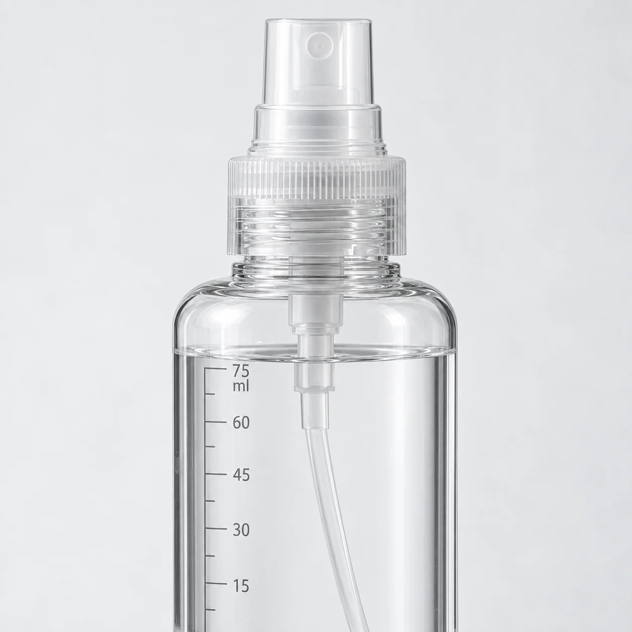 Botella pulverizadora 75 ml con bomba y gatillo, SKU 15848 - Imagen 3