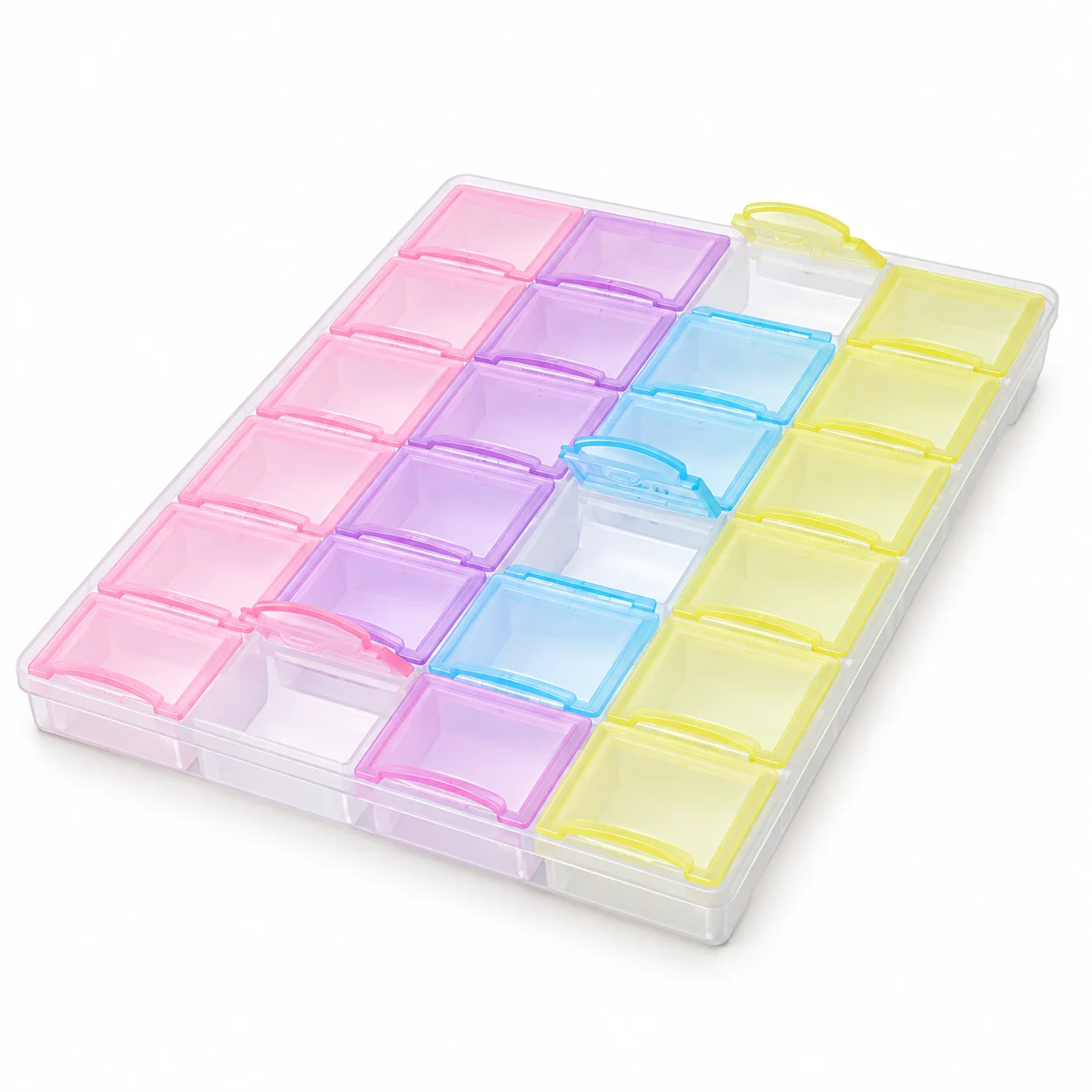 Pastillero modelo 5048 de 28 compartimentos colores surtidos, organizador de medicamentos, SKU 15858 - Imagen 2