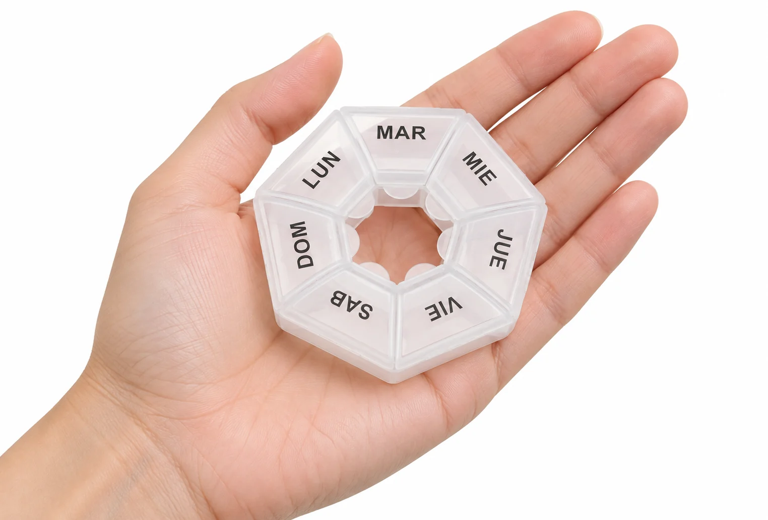 Pastillero modelo 5078 de 7 compartimentos, organizador de medicamentos, SKU 15864 - Imagen 7