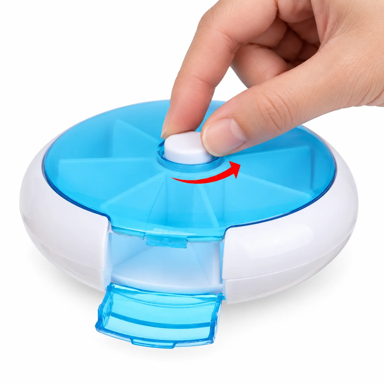 Pastillero de organizador de medicamentos colores surtidos, organizador de medicamentos, SKU 18428 - Imagen 7