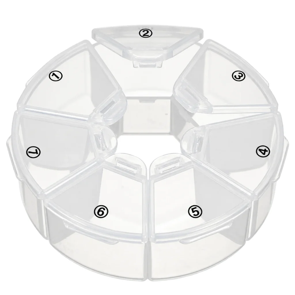Pastillero modelo 0659 de organizador de medicamentos, organizador de medicamentos, SKU 18429